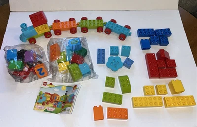 Lego Duplo 10847 Number Train Complete 2017 Retired w/ Manual + 25 Extra Pieces! - Image 1 of 4