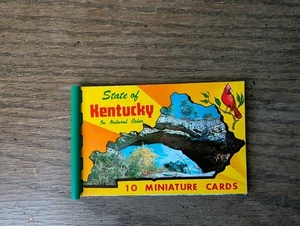Mini libro fotografico vintage Stato del Kentucky a colori naturali 10 carte - Foto 1 di 6