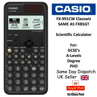 For Casio ✅ FX-991CW Advanced Scientific Calculator A/AS Level Maths 540+ Funcs - Image 1 of 4