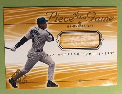 2000 Upper Deck SP  Alex Rodriguez Authentic Game Used Bat Card. - Image 1 of 2