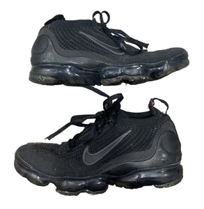 Nike Air Vapormax 2021 Flyknit GS Black Youth Sz 7y Women’s Sz 8.5 DB1550-001 - Picture 1 of 5
