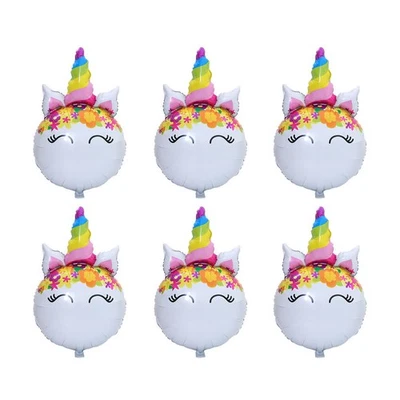  6 Pcs Cute Balloons Birthday Decoration Cartoon for Kids Party Supplies - Image 1 of 4