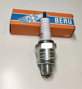 5x Beru 240-310/14HGF Zündkerze weiß/geriffelt/silber spark plug la bougie cande - Bild 1 von 5