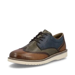 Rieker 04504-90 Herren leichte Leder Breiter Mehrfarbig Brogue Schuhe - Bild 1 von 12