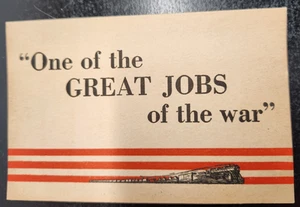 Einer der großen Jobs des Krieges - Broschüre über Eisenbahnen - Bild 1 von 8
