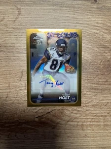 2024 Topps Chrome NFL Torry Holt #BA-THO Gold Auto /50 St Louis Rams & M. Faulk - Bild 1 von 3