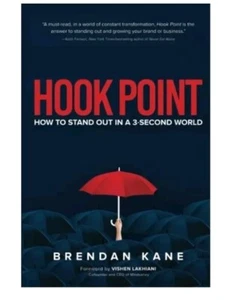 Hook Point How to Stand Out 3-Second World Brendan Kane Brandon Paperback Book - Picture 1 of 2
