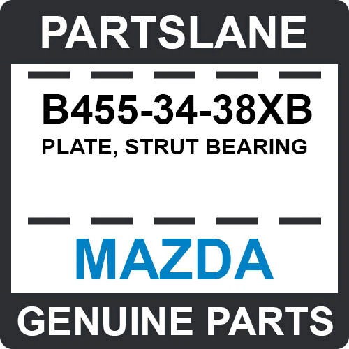 B455-34-38XB Mazda OEM PLACA GENUINA, COJINETE DE PUNTAL Foto 1 de 1