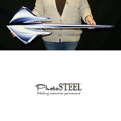 C7 Corvette Stingray emblema de pared grande arte metálico completo 35" por 12,8" Foto 1 de 4