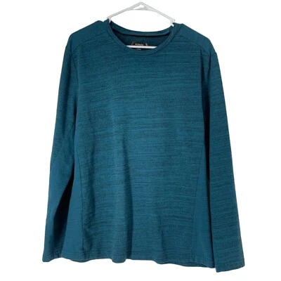 Camiseta Hombre Alfani Azul Marl Manga Larga Grande 5487 Crew Relajada Informal Foto 1 de 4