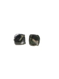Silpada Sterling Silver Hammered Square Ripple Stud Post Earrings P1656 - Picture 1 of 4