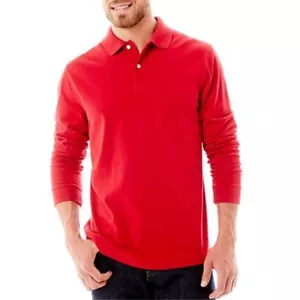 Camisa polo de gamuza roja St. John's Bay talla L, XL nueva precio de venta sugerido por el fabricante $38.00 - Imagen 1 de 1
