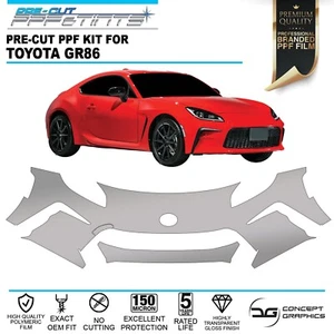 Película de protección de pintura parachoques delantero PPF protector de chip de piedra para Toyota GR86 2022+ - Imagen 1 de 3