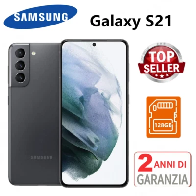 NUOVO Samsung Galaxy S21 5G SM-G991 - 128GB - Phantom Gray (Sbloccato) Originale - Immagine 1 di 4