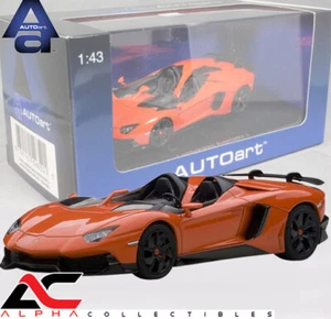 AUTOART 54652 1:43 LAMBORGHINI AVENTADOR J ARANCIO ARGOS/PEARL ORANGE SUPERCAR  - Picture 1 of 2