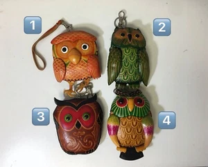 Handgefertigte Leder kleine Tasche/ Portemonnaie/ Münztasche/ Portemonnaie- Eule E - Bild 1 von 2