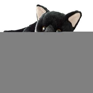 Doll Toy Black Cat Stuffed Toys Cute Cat Shape Doll Birthday Gift For Girls Boys - Picture 1 of 10