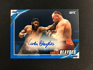 2019 Topps UFC Knockout Curtis Blaydes Autograph Blue Parallel #KA-CB 30/50