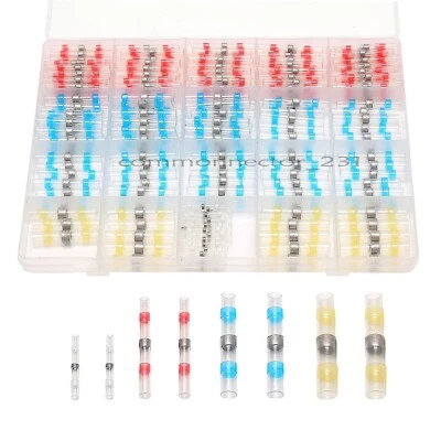 230X WaterproofSolder Seal Sleeve Heat Shrink Butt Wire Connectors Terminals KIT - Image 1 of 4