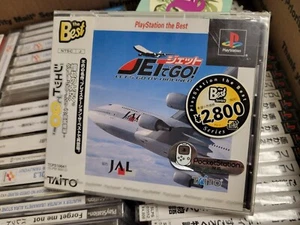 Jet De Go! Let's Go By Airliner! The Best (1999) New Factory Sealed PS1, Cracked - Picture 1 of 10
