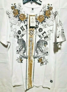 SOUTHPOLE MEN'S GRAPHIC WHITE T-SHIRT TRUTH & LIBERTY STYLE 19321-1006 - Picture 1 of 3