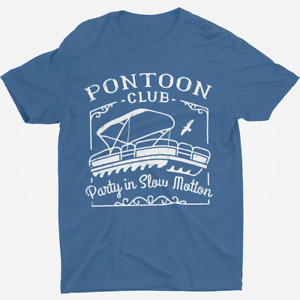 Pontoon Club Shirt Pontoon Captain Boat T Shirt Retro Funny Boating Quote Shirt