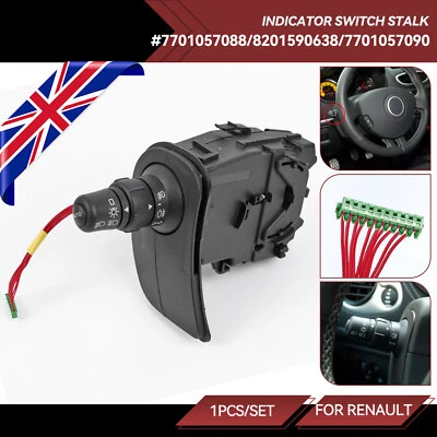 HEADLIGHT SWITCH INDICATOR STALK HEADLAMP FIT FOR RENAULT CLIO MK3 KANGOO MODUS - Image 1 of 4