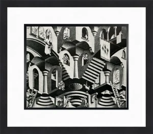 M.C. Escher - Impresión enmarcada de galería personalizada convexa y cóncava - Imagen 1 de 2