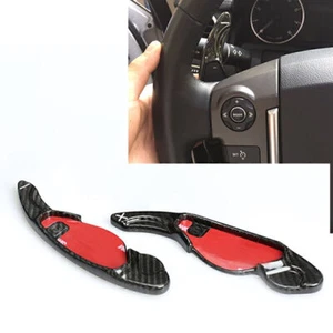 2X Carbon Fiber Steering Wheel Paddle Shifter Extension Fit Land Rover 2010+ - Picture 1 of 8