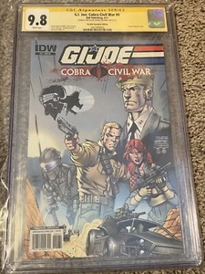 G.I. Joe: Cobra Civil War #0 CGC 9.8 Signed And Remarked Javier Saltares SE - Picture 1 of 2