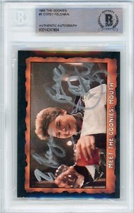 Corey Feldman As Mouth 1985 Topps The Goonies #5 Rookie Autograph BAS Beckett