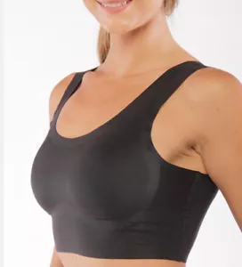 Black Seamless Wireless, Light Bra, Raw Edge (no Stitche End), Free Extra Pads!! - Picture 1 of 4
