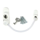 White Window Door Security Restrictor Child Baby Safety Cable Catch Wire B