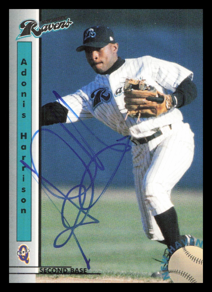 1999 New Haven Ravens ADONIS HARRISON Signed Card autograph AUTO MARINERS - Image 1 of 1