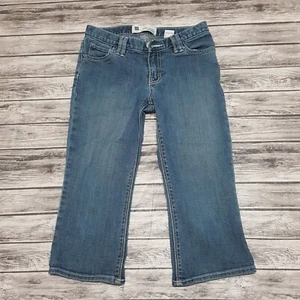 Gap Size 12 Girls Jeans Stretch Straight Mid Rise Blue Denim - Picture 1 of 8