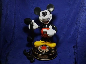 Teléfono telefónico parlante animado Mickey Mouse clásico telemania de colección Disney 1997 - Imagen 1 de 6