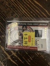 2001 Pacific Atomic Chris Chandler Jersey Patch Card