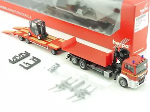 Herpa 305525 MAN TGS M Tieflade-HZ Abrollflat Stapler wie NEU! OVP 1703-25-59 - Bild 1 von 3