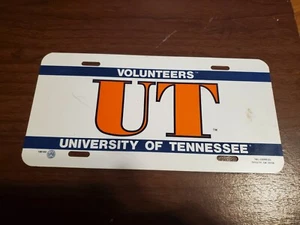 vintage tennessee volunteers liscense plate University of Tennessee blue stripe - Picture 1 of 2