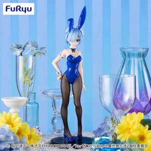 FuRyu BiCute Bunnies Figure Re:ZERO Starting Life in Another World Rem Blue Ver. - Picture 1 of 5