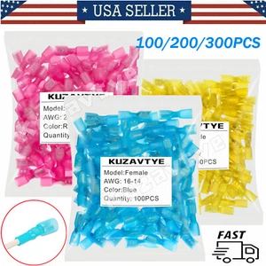 50 ~ 500 STCK. Buchse Wärmeschrumpf Spaten Draht Verbinder Isoliert Crimp Terminal Kit - Bild 1 von 26