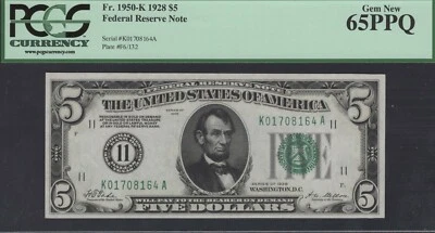 1928 Dallas 5 pcgs 65 PPQ - Image 1 of 2