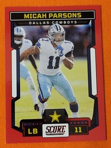 🔴🔴 2023 Score Football Cards 🔴 RED PARALLELS 🔴 Complete Your Set #1-399🔴🔴