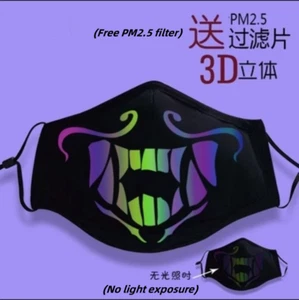 LOL League of Legends K/DA Akali Face Masks Night Light Assassin Cos Respirator - Picture 1 of 14