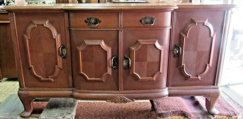 Vintage Oak Buffet or Sideboard Cover