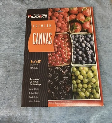 Pictorico 8 1/2 x 11 Inch Premium Canvas Paper 10 Sheets - Image 1 of 4