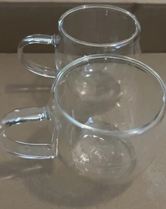 NEU Doppelwandiges Espresso Schnapsglas mit Henkel 2er Set Espressotassen - Bild 1 von 8