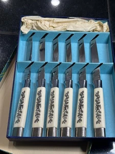 Vintage Supreme Cutlery Germany Hirsch Design Messer Box Set - Bild 1 von 4