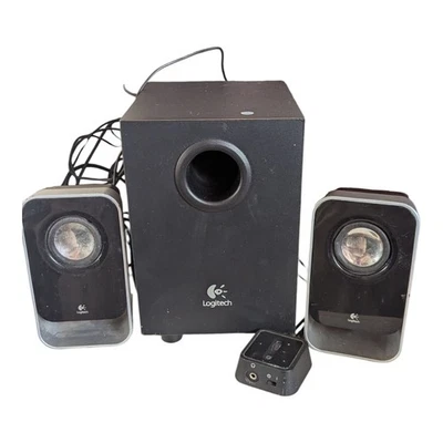Logitech LS21 S-00042 Multimedia 2.1 Stereo Speakers & Subwoofer Black/Silver - Image 1 of 4