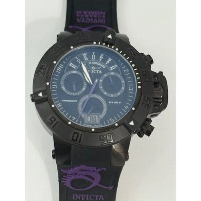 Reloj Invicta Para Hombre Subaqua Noma III Suizo Cronógrafo Silicona Esfera Negra 10190 Foto 1 de 4